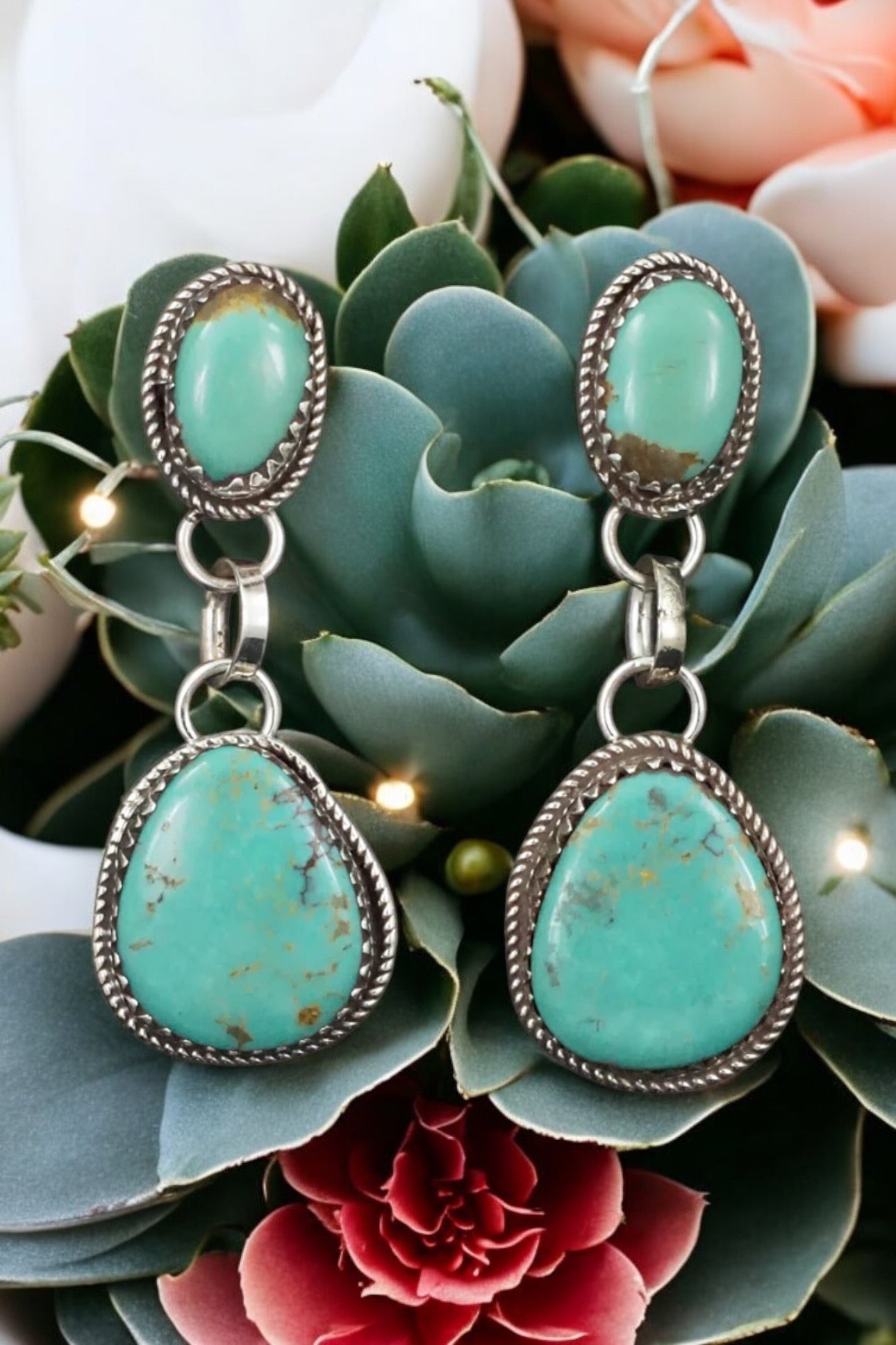 Sonoran Turquoise and Sterling Silver Earrings