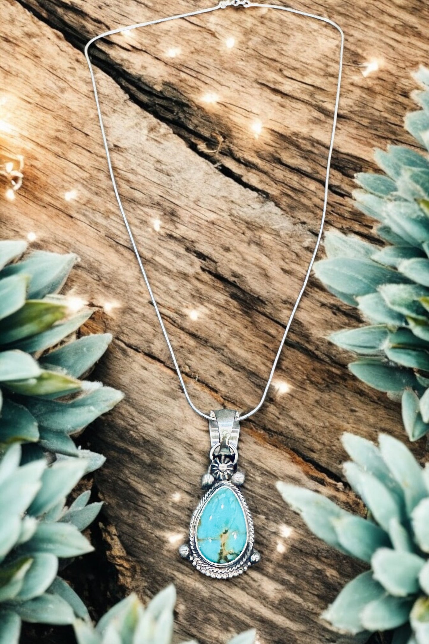 Western Sky Sonoran Turquoise & Sterling Silver Necklace