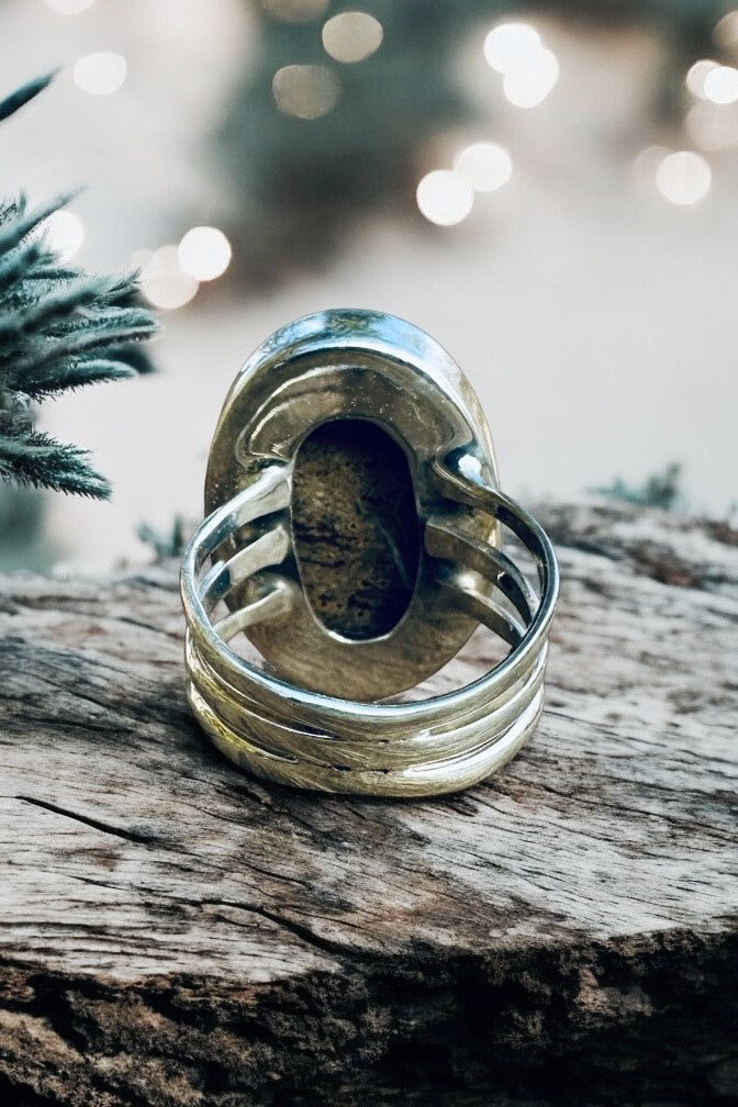 🌵✨ Wild Horse & Sterling Silver Statement Ring – Bold, Timeless, Unapologetically Western ✨🌵 Size 7 3/4