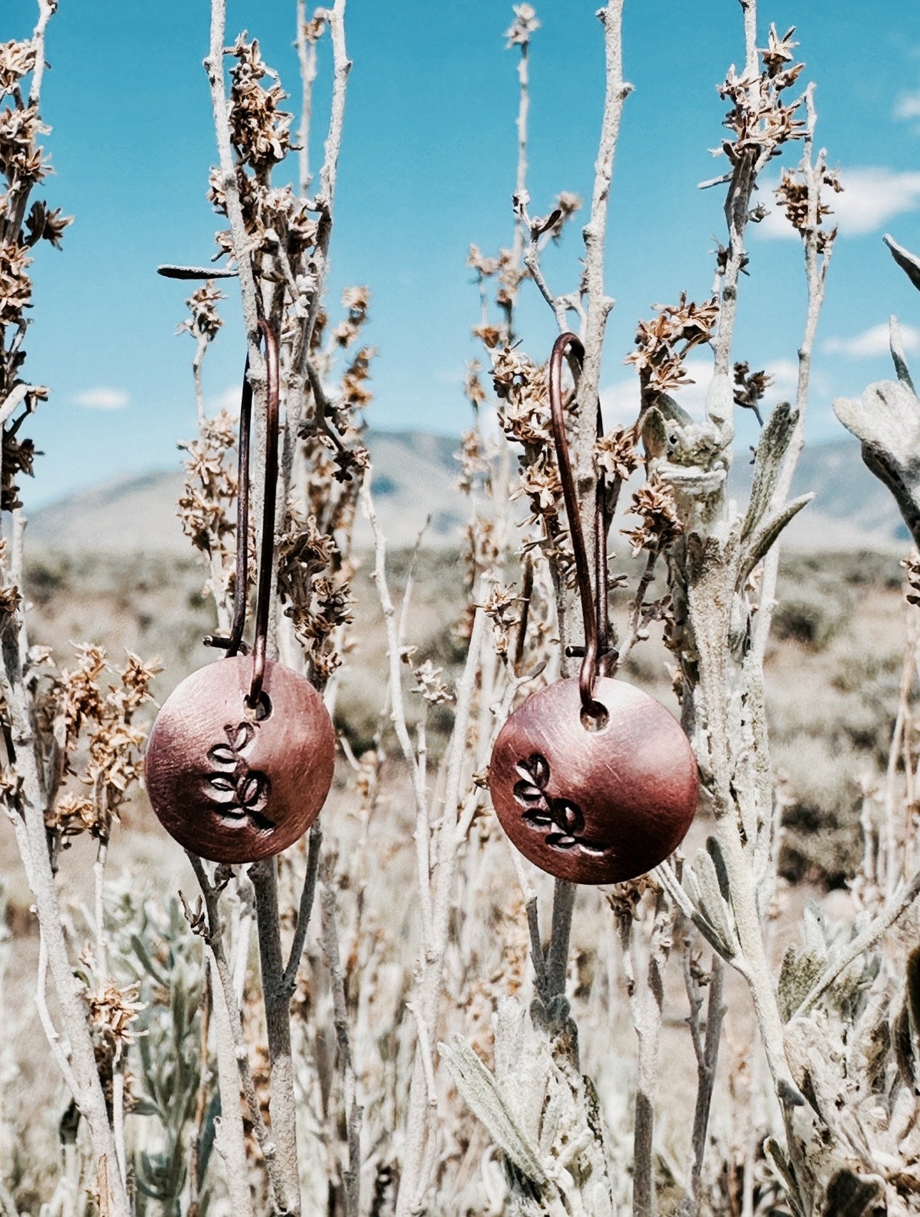 "The Lil' Copper Sage" drop earrings